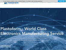 Tablet Screenshot of plastoform.com